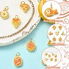 7Pcs 7 Styles Brass Pendants KK-CJ0005-63-3