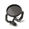 Hammered 304 Stainless Steel Cuff Ring Components SA-CBAC0DF-02E-EB-1