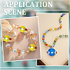 1 Strand Handmade Pumpkin Spot Lampwork Beads LAMP-LT0001-04-5