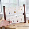 Double-Layer Wooden Jewelry Display Stand ODIS-WH0099-284A-3