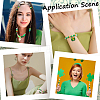 800Pcs 4 Colors Saint Patrick's Day Opaque Plastic Beads KY-SP0001-06-5