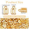 300Pcs Electroplated Plastic Charms KY-SC0002-61G-2