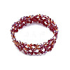 Bling Glass Beaded Stretch Bracelet BJEW-N018-03-04-1