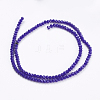 Opaque Solid Color Glass Bead Strands GLAA-F076-A05-2