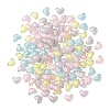 130Pcs 5 Colors Transparent Acrylic Beads X1-TACR-LS0001-04-2