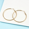 201 Stainless Steel Hoop Earrings EJEW-F188-24G-C-4