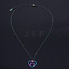 201 Stainless Steel Kitten Pendants Necklaces NJEW-S105-JN642-2
