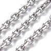 Non-Tarnish 3.28 Feet 304 Stainless Steel Cable Chains X-CHS-P007-27P-02-1
