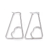 Tarnish Resistant 201 Stainless Steel Hoop Earrings EJEW-A052-21A-1