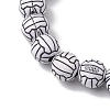 5Pcs 5 Styles Sport Ball Acrylic Beaded Stretch Bracelet Sets for Women BJEW-JB10657-01-4