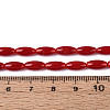 Opaque Glass Beads Strands GLAA-T028-15P-02-4