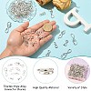 80Pcs 8 Styles Tibetan Style Alloy Connector Charms FIND-CJ0006-04-3