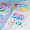 80Pcs 4 Style Round Silicone Focal Beads SIL-SZ0001-22I-6