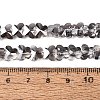 Electroplate Glass Beads Strands EGLA-Q135-04A-A02-4