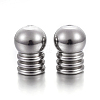 Tarnish Resistant 304 Stainless Steel Cord End Caps STAS-P223-21P-1