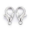 Platinum Plated Zinc Alloy Lobster Claw Clasps X-E103-P-NF-3