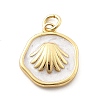 Ocean Theme Brass Enamel Pendants X-KK-Q029-01C-G-1