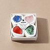 4Pcs 12 Zodiac Signs Series Natural Mixed Gemstone Decorations DJEW-B016-11-1