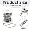 5M 304 Stainless Steel Snake Chains CHS-CJ0001-40-2