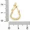 Brass Micro Pave Clear Cubic Zirconia Pendant Cabochon Settings LS-KK-Q794-02B-G-3