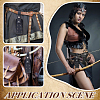 Medieval PU Leather Waist Belt Pouches with Alloy Rivets AJEW-WH0678-30B-5