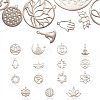 15Pcs 15 Styles 201 Stainless Steel Pendants STAS-CJ0001-191-3