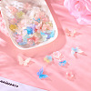 40Pcs 8 Styles Opaque & Transparent Cellulose Acetate Beads RESI-TA0003-51-6