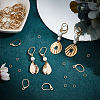 CREATCABIN 40Pcs Brass Leverback Earring Findings KK-CN0003-02-4