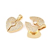 Brass Micro Pave Cubic Zirconia Openable Pendants KK-Z140-30G-02-2
