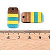 Epoxy Resin & Walnut Wood Pendants RESI-N039-121C-3