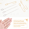 8 Pairs 4 Colors 304 Stainless Steel Ear Thread EJEW-UN0002-03-6