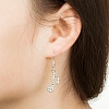Musical Note Rhinestone Asymmetrical Earrings PW-WG64156-01-5