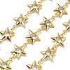Brass Glass Link Chains CHC-R001-06G-02-1