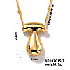 Simple and Stylish Brass Letter Pendant Satellite Chain Necklaces for Women Men GF2554-20-1