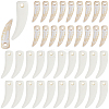 60Pcs 2 Styles Opaque Acrylic Pendants OACR-SP0002-34-1