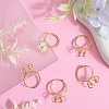 Brass Adjustable Ring Findings KK-BBC0023-69B-4