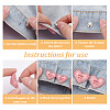 GOMAKERER 10 Sets 10 Colors Heart Shape Spray Painted Alloy Rhinestone Adjustable Jean Button Pins DIY-GO0001-32-5