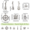 SUNNYCLUE 64Pcs 8 Style Camping Theme Tibetan Style Alloy Pendants FIND-SC0008-57-2