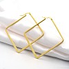 304 Stainless Steel Angular Hoop Earrings EJEW-P066-04G-1