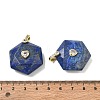 Dyed Natural Lapis Lazuli Faceted Pendants GG-CBA67BD-01G-I-3