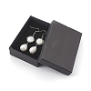 Natural Pearl Beads Dangle Earrings EJEW-JE02881-2