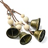 Iron Witch Bells for Door Knob Protection HJEW-JM02193-4