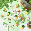 50Pcs 5 Styles Opaque Resin Decoden Cabochons RESI-CJ0003-88-5