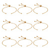 10Pcs Rack Plating Brass Cable Chain Link Bracelet Making KK-TA0001-42A-1