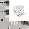 Brass Pave Clear Cubic Zirconia Pendants KK-CBA15EE-03P-B-3