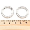 Non-Tarnish 304 Stainless Steel Spring Gate Rings X-STAS-Q032-1B-3