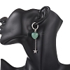 Valentine's Day Heart 304 Stainless Steel Hoop Earrings EJEW-TA00799-01-3