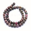 Natural Rhodonite Beads Strands G-G717-8mm-2