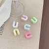 UV Plating Acrylic Alphabet Beads OACR-N163-42U-1