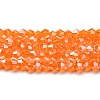 Transparent Electroplate Glass Beads Strands LS-EGLA-A039-T3mm-A11-1
